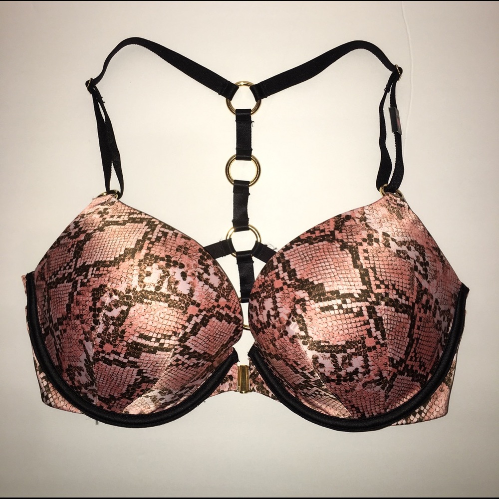 Victoria’s Secret Very Sexy Pink Snake Print Push-Up Bra